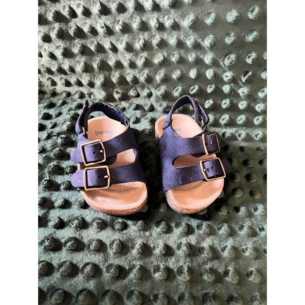 Gymboree baby size 3 9-12 month dark blue shoes sandals